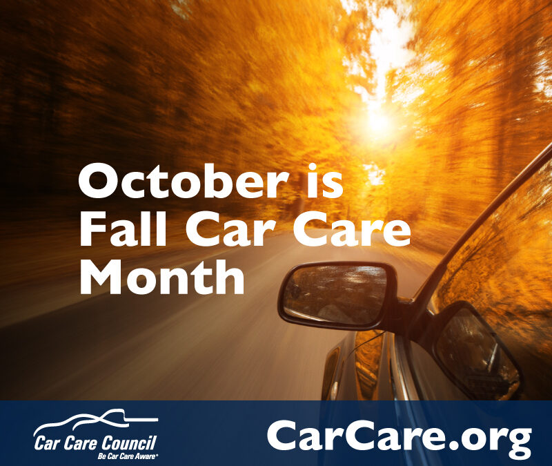 Motorist Checklist for Fall Car Care Month in October